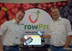 Mike Simons und Maurice Vullers von GrowPro. Das Unternehmen unterstützt Beerenobst- und Spargelbauern mithilfe von Erfassungs- und Verwaltungsprozessen.